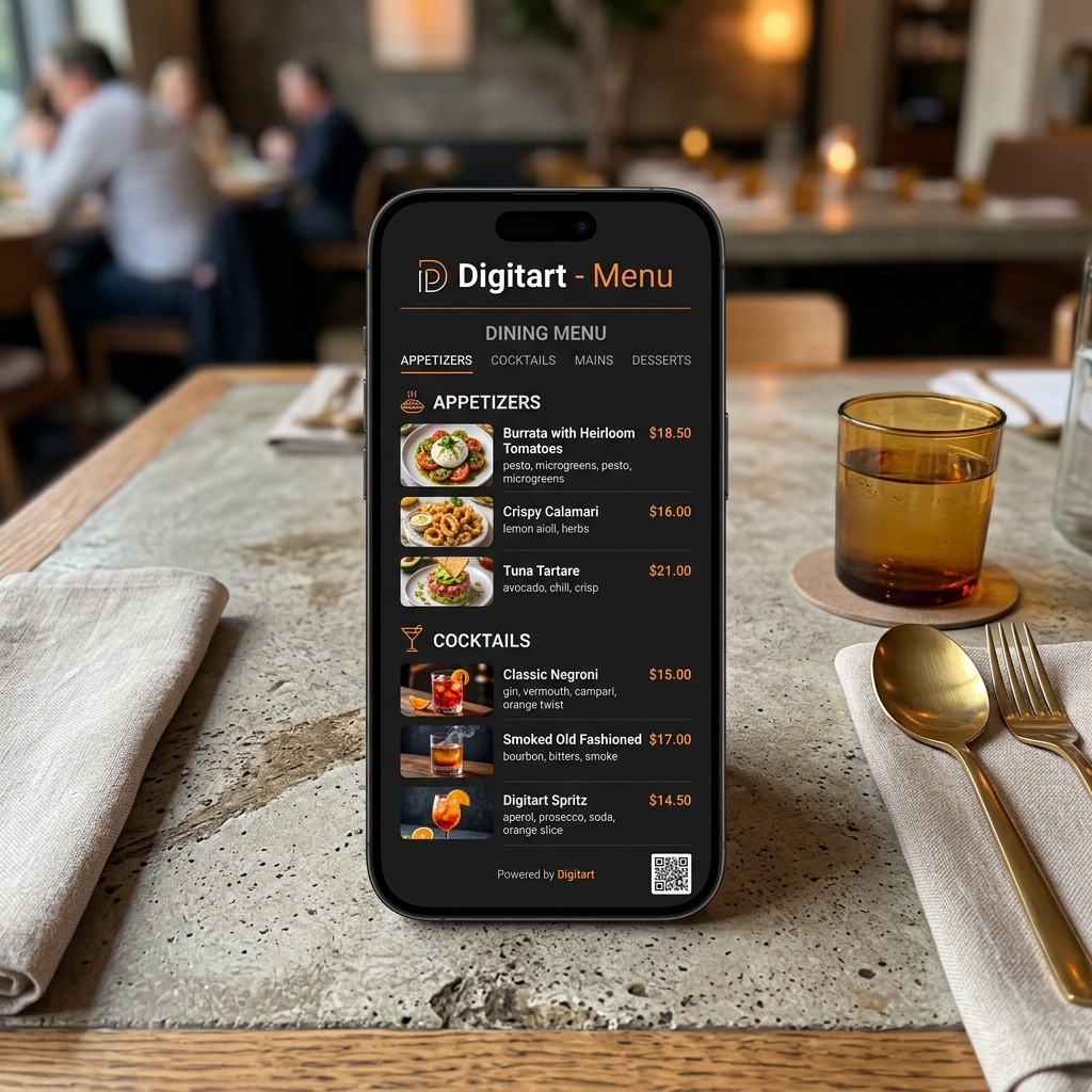 Σύγχρονο Digital QR Menu